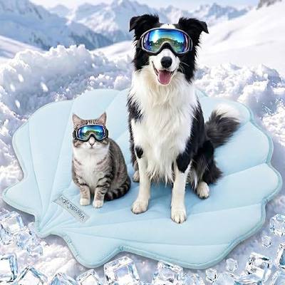 Vagascape Dog Cooling Mat, Washable Pet Cooling Mat, 35" x 33" Thick & Durable Large Cooling Mat for Dogs, Portable Foldable Premium Cooling Pad for Indoor, Outdoor, Travel, Camping, Patio and Beach