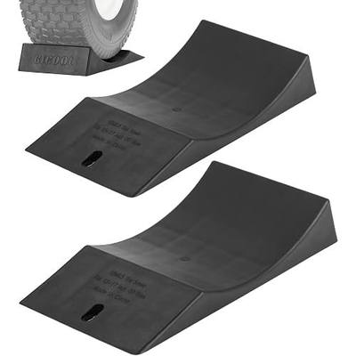 GICOOL 2-Pack Tire Saver Ramp for 13-17" Tire and Wheel, Flat-Free & Tubeless Tire Protector to Prevent Flat Spots Caused by Long Storage Parking for Riding Lawn Mower Garden Tractor