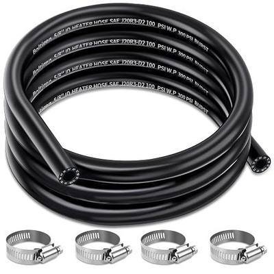 Boltigen 3/4inch Heater Hose, 10 Feet Coolant Radiator Line for Water, Antifreeze and Fuel Systems, SAE J20R3 D2, 100PSI Working Pressure (3/4''-10FT)