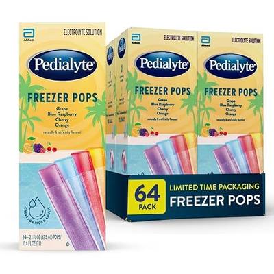 Pedialyte Electrolyte Solution Freezer Pops, Hydration Variety Pack