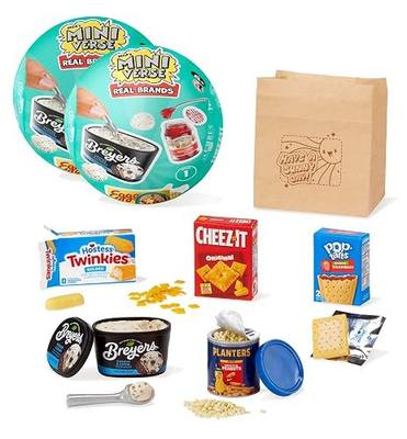 MGA's Miniverse Real Brands, 2-Pack, Mini Collectibles - Mystery Blind Packaging, Food Brands, Replica Food, NOT Edible, Collectors, Gift, 8+