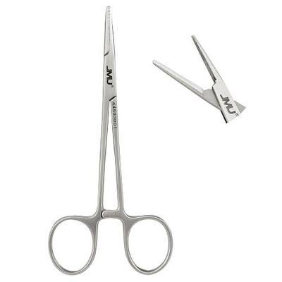 JMU Hemostat Locking Forceps 5" Straight 1 Pc/Pack | Stainless Steel, Locking Tweezer Clamps for Surgical and Dental Procedures