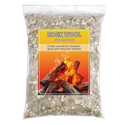 Glowing Embers for Gas Logs – 6 oz Rock Wool and Vermiculite Blend | for Gas Logs and Fireplaces Enhanced Ember Effect, Vented and Unvented Compatible