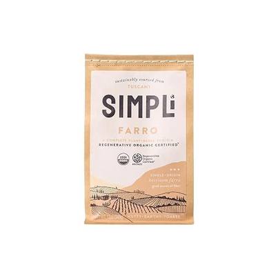SIMPLi Regenerative Organic Certified® Farro, Ancient Grain, High in Fiber & Protein, Non-GMO, 12 oz