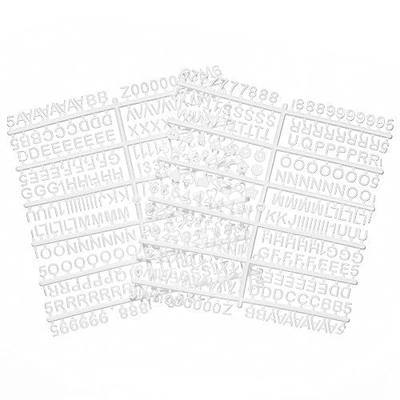 Veskaoty 1/2 Inch Letters for Felt Letter Board, 494 Pcs Refill Kit, White | Plastic small characters, numbers & symbols, as a replacement set for changeable message boards, announcement decor signs