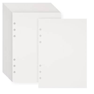 60 Sheets Blank Release Paper Pages Double-side Reusable Binder Refill Insert for A5 6 Ring Sticker Storage Organizer Book Collecting Album