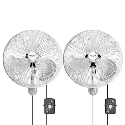 ROVSUN 18" Wall Mounted Fan, Max 4600 CFM High Velocity Industrial Wall Fan with Easy Controller, Wide Oscillating, Commercial Ventilation Use, for Garage, Gym, UL Listed, 2-Pack