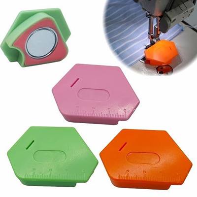 Magnetic Seam Guide for Sewing Machine, Upgraded Multifunctional Polygonal Seam Gauge with Scale, Universal Sewing Quilting Supplies Accessories Tools 3 PCS