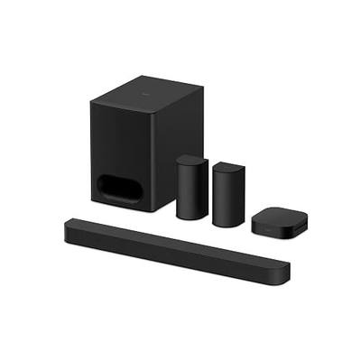 Sony BRAVIA Theater System 6 5.1ch Soundbar with Subwoofer & Rear Speakers | Dolby Atmos & DTS:X Surround Sound Home Theater, Bluetooth, Center Channel for Clear Dialogue, Multi Stereo, HT-S60