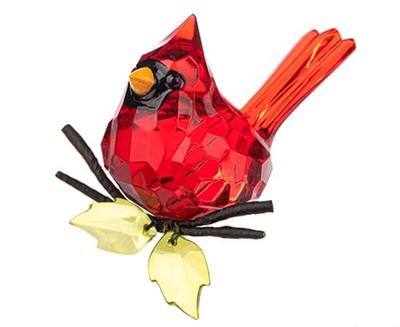 Ganz Crystal Expressions Elegant Sitting Cardinal Figurine, 4x3x2 inches