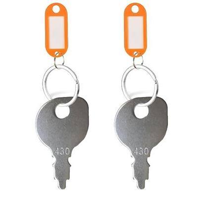 430-009 Starter Key for Briggs & Stratton 691959 Kohler 48 340 01-S AYP 109310X MTD 925-0201 Husqvarna 532 12 21-47 Scag 48017-02 AYP 122147X Lesco 012649, Universal Lawn Mower Key(2-pack)