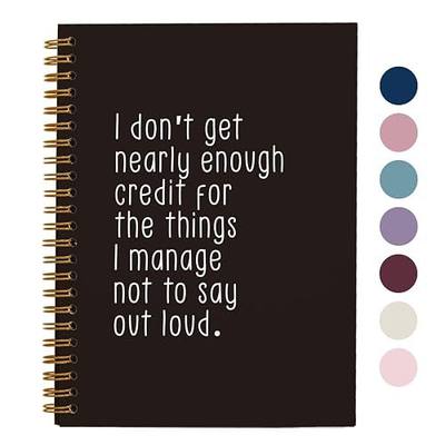 OXW Funny Office Work Gifts, Funny Notebook Journal for Coworkers, Funny Sarcastic Gifts for Women Men Coworkers Adults Colleague Employee, Journals for Writing(5.5'' X 8.3'')