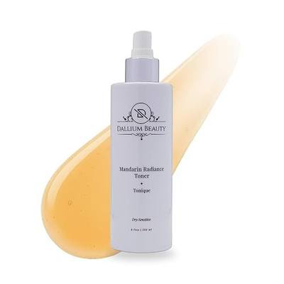 Mandarin Radiance Toner | Hydrating Facial Toner for Dry & Sensitive Skin | Alcohol-Free Toner with Mandarin Extract | Gentle Natural Botanical Skincare | Made in Canada | 250 ml