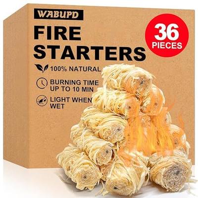 36 Pcs Fire Starter - Natural Fire Starters for Fireplace, Pellet Stove, BBQ, Pizza Oven, Fire Pit &Chimney, Fire Starters for Grill, Charcoal Starter