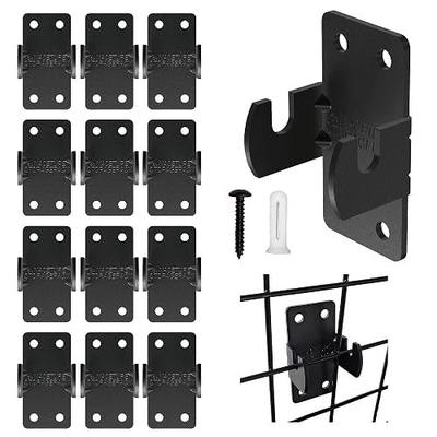 NACETURE Grid Wall Mount Brackets, 12 Pack Double Hook Design | For mounting grid wall panels in retail stores, garages and workshops.