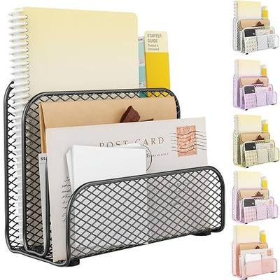 gianotter Mail Organizer Countertop | Mail Sorter with 3-Slot Mail Holder Letter Holder for Desk Bill Organizer for Office Receipts and Letter Paper Storage