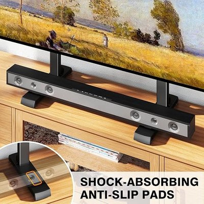 TVON Universal TV Legs, Table Top TV Stand Base with Height Adjustable | for Most 37-90 Inch TVs, Holds up to 150lbs with Cable Management, Max VESA 800x600mm, Black