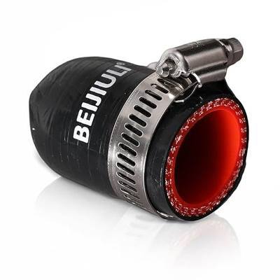 4-Ply Reinforced Silicone Hose Cap with Clamp,1-1/16"(27mm) ID Hose End Plug for Turbo Bypass Valve,Vacuum,Fix Leak,Throttle Body Port,Heater Core Plug,Coolant Heater Bypass Vacuum Water Port