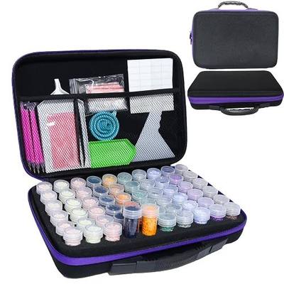 LEIYULY 60 Slots Diamond Art Storage Kit, Diamond Art Tools Accessories | Portable Bead Storage Container for Diamond Painting Accessories and Tools, Storage Container for Diamond Art Kits for Adults