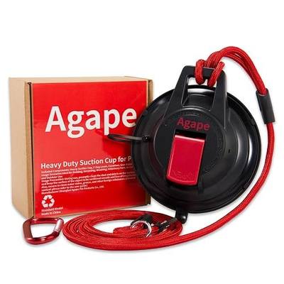 Agape Heavy Duty Dog Bath Suction Cup with Grooming Restraint Leash | Powerful Reusable Pet Bath Holder and Tub Loop Anchor for Dog & Cat Shower, Trimming, Blowing and Grooming