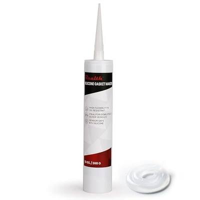 RTV Silicone Gasket Maker Clear, High Temperature Gasket Sealer 13 Oz. | High Strength Flange Sealing for Automotive Motorbike Machine Equipment Repairing