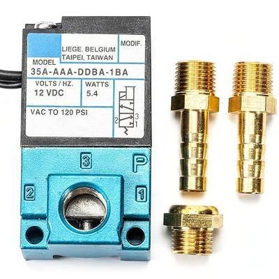 3 Port Electronic Boost Controller, 3 Port Boost Control Solenoid Valve | 12V-DC 5.4W 35A-AAA-DDBA-1BA, 3 Port Solenoid for Turbocharged Cars & Trucks, Pulse Width Modulation (PWM) Driven