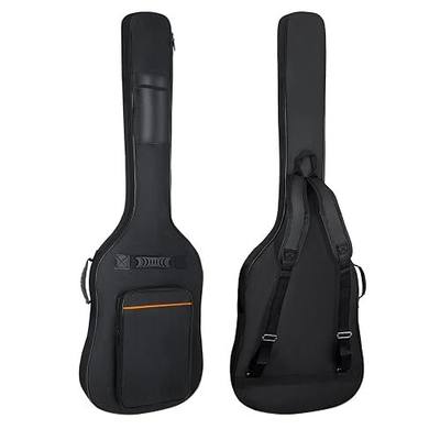 MUZNOTE Bass Guitar Case, Bass Guitar Gig Bag Backpack Padded Bass Guitar Bag Soft 0.35 inch Padding Lightweight Waterproof (Black)