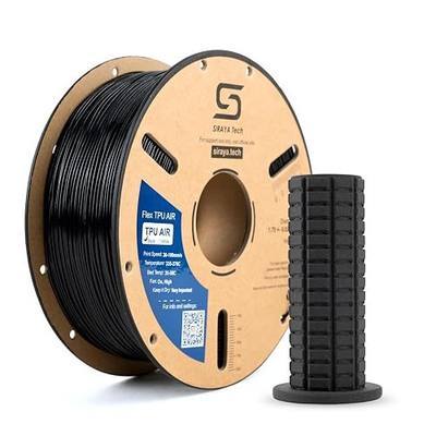 Siraya Tech Flex TPU Air - Lightweight Active Foaming Flexible 3D Filament, Adjustable Hardness 65A-82A, High-Speed Printing, Easy to Use, for Wearables, Sports Gear & Soft Prototypes (Black, 1kg)