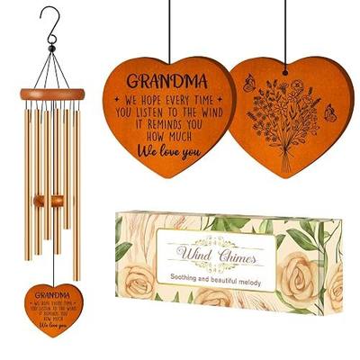 Gifts for Grandma, Grandma Birthday Gifts from Grandkids, Grandma Gift Wind Chimes, Mothers Day Grandma Gift, Present for Grandmother from Granddaughter Grandson Grandchildren