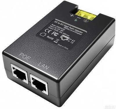 Gigabit DC PoE+ Injector | 12V 24V (12-48V) DC Input | 50V 30W DC PoE+ Out | DC-DC Convertor + 802.3 af/at Solar PoE Injector Adapter for ePMP2000/3000, Force400/425, Q61, PoE Lighting