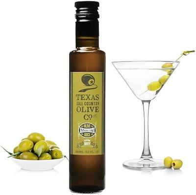 Texas Hill Country Olive Co. Extra Dirty Martini Olive Juice – Premium Olive Brine for Bold Flavor, Classic Cocktail Mixer & Home Bar Essential – Made in Texas (8.5 Fl Oz)