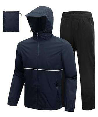 SWISSWELL Rain Suit Waterproof Jacket and Pants 2 Pieces Men Women Rain Gear Breathable Lightweight Packable