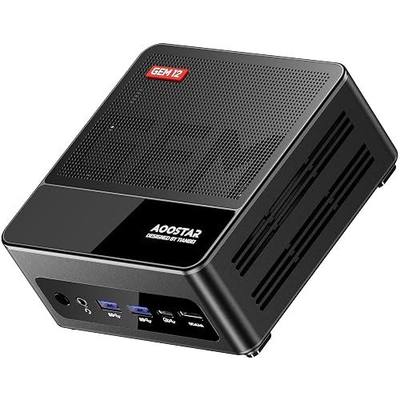 AOOSTAR GEM12 MAX Mini PC Ryzen 7 8745HS (8C/16T up to 5.1GHz), Support OpenClaw NO RAM NO SSD, Radeon 780M Graphics Gaming Computers, with OCuLink Dual USB4, HDMI/Dual 2.5G LAN/ BT5.2/WIFl6