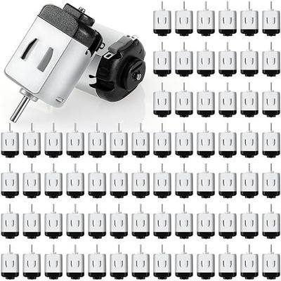 Coume 100 Pack Dc Motor 1.5-3v 23000rpm Mini Hobby Electric Motor High Speed Torque for DIY Remote Control Toy Car Experiments