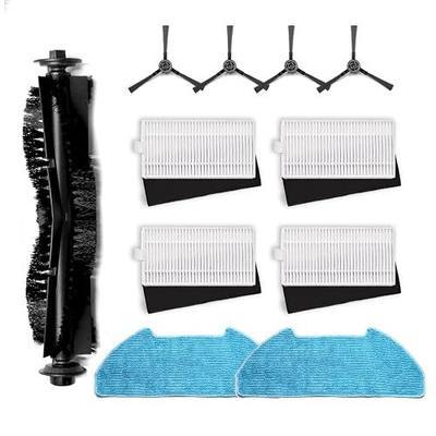 Replacement Parts Fit for Dustin Self-Emptying Robot Vacuum/Fit for Bobsweep Pet24-7-913, Fit for Ultravision Robot Vacuum/Fit for Bobsweep Pet24-7-213 (11PC-Side Sweep&mop& Main Brush&Filter) | 11PC Set, Side Sweep & Mop, Main Brush, Filter, Fits Ultravision Robot Vacuum
