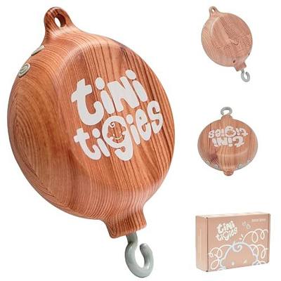 TINITIGIES Crib Mobile Motor - Baby Mobile Music Box with 3 Modes (Turn & Music, Turn Only, Music Only) Plays 12 Piano Lullabies (30 Min Auto Off) - Holder for DIY Clamp Mobile
