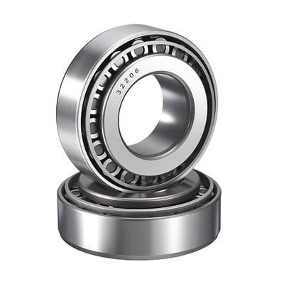 2 Pack 32206 Tapered Roller Bearing Cone and Cup Set | 30mm Bore 62mm OD 21.5mm Cup Width, Chrome Steel Taper Bearings Set, ABEC-3