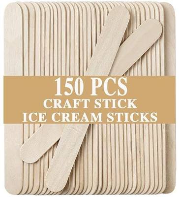 150PCS Waxing Sticks for Hair Removal - Borogo 5.5 inch Premium Splinter-Free Wooden Sticks for Waxing, Wax Stick for Body and Face Waxing