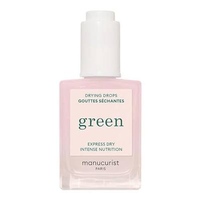Manucurist Green Nourishing Nail Polish Drying Drops Quick Dry Formula | Fast-Drying Nail Care Drops with 49.5% Bio-Sourced Ingredients - Green System Compatible, 0.5 fl oz