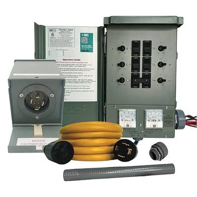 Connecticut Electric EmerGen Backup Power Manual Transfer Switch Kit - 30Amp 6-Circuit 7500 Watts (Transfer Switch Kit)