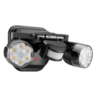 OREiN Motion Sensor Outdoor Security Light, Adjustable Dual-Head LED Flood Light, 3 Modes(Motion/Manual/Dusk to Dawn), 150W Equivalent 5000K, IP65 Waterproof Exterior Lighting, Hardwired