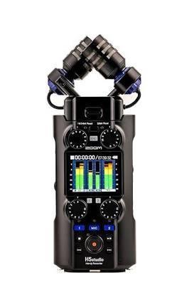 Zoom H5 Studio Handy Recorder for Filmmakers & Musicians | Clip-Free Audio with 32-Bit Float, 6 Tracks, F-Series Preamps, Large Stereo Mics, 2 XLR/TRS Inputs, USB Audio Interface