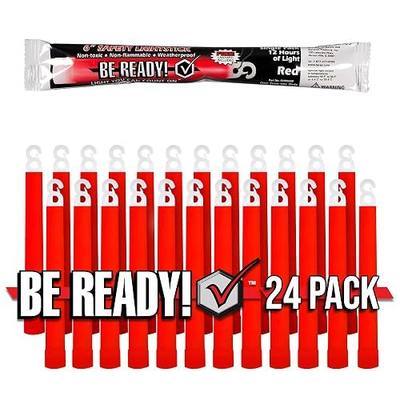 Be Ready - Industrial 12 Hour Illumination Emergency Safety Chemical Light Glow Sticks 24 Pack