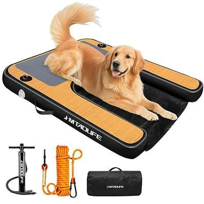 Inflatable Dog Boat Ramp Water Ramp for Pool, Float Floating Dog Ramps with Anti-Slip EVA for Lakes, Boats, Docks