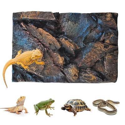 Rock Terrarium Background, 3D Reptile Tank Background Board Amphibian Stereo Backdrop Wall Reptile Stereo Decoration Aquarium Decoration Reptile Gecko Frog Lizard