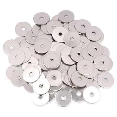 Fender Washers #8 x 3/4", 100PCS 304 Stainless Steel Flat Washers Universal Metal Washers (#8 x 3/4" 100PCS)