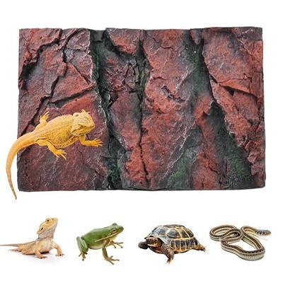 3D Tank Background Board, Reptile Wall Backdrop Aquarium Rock Terrarium Cork Background Board DéCor Backgrounds Amphibian Habitat Decoration for Lizards Leopard Gecko Bearded Dragons Turtle
