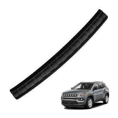 Rear Bumper Protector Compatible with Jeep 2017-2025 2026 Compass Accessories Matte Black ABS Material Trunk Door Entry Bumper Guards