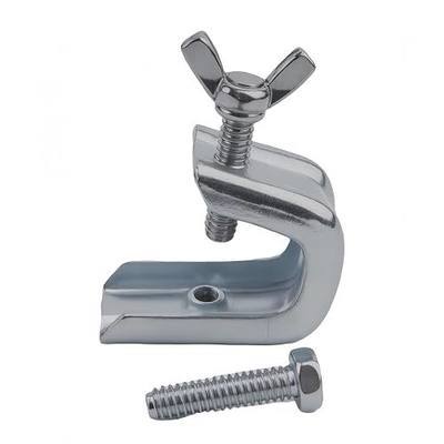 Fireplace Damper Clamp for Gas Logs, Flue Stop, 1 Piece | Fits Dometic A&E 8300, 8500, 8700, 9000 awnings. Includes rivets for easy install. Sleek gray metallic finish.