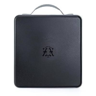 alavisxf xx CD Case, 224 Capacity Hard Plastic Organizer Holder for Car | Double Zipper Closure, Portable Handle, Heavy Duty, Anti-Slip Scratch-Resistant, DVD Storage, for Home Office Travel